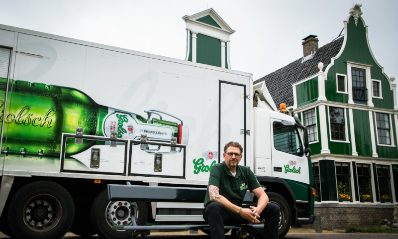 Grolsch meesterbrouwer Marc Janssen in Zaandijk